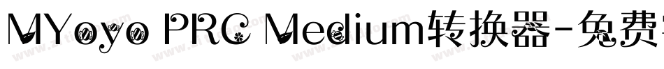 MYoyo PRC Medium转换器字体转换
